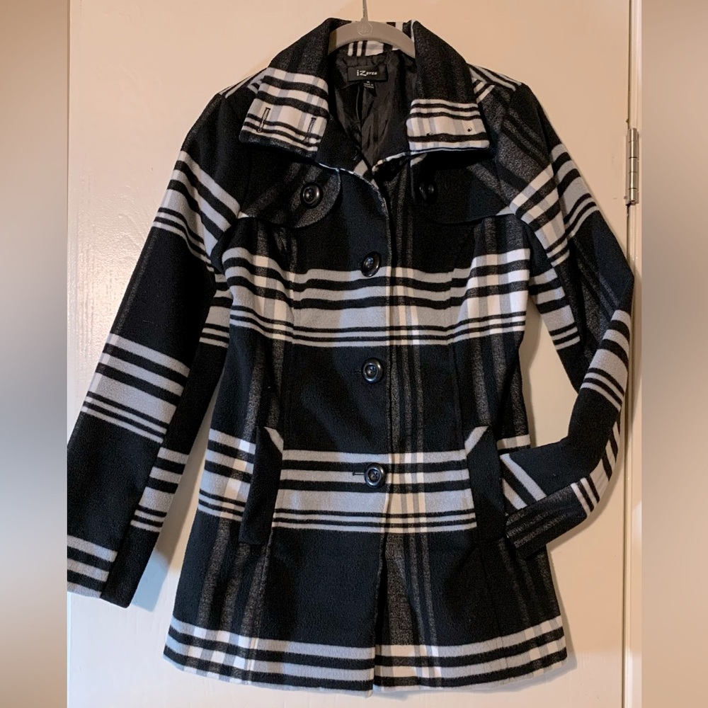 Plaid Pea Coat